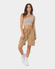 XXIII Dario Wide Leg Cargo Shorts Brown