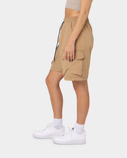 XXIII Dario Wide Leg Cargo Shorts Brown