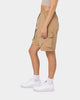 XXIII Dario Wide Leg Cargo Shorts Brown