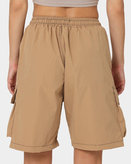 XXIII Dario Wide Leg Cargo Shorts Brown