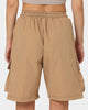 XXIII Dario Wide Leg Cargo Shorts Brown