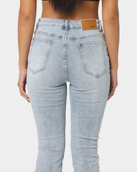 XXIII Women's Allegra Flare Rip Knee Jeans Blue