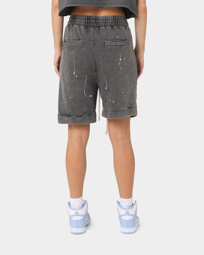 XXIII Santo Paint Splatter Shorts Dark Grey