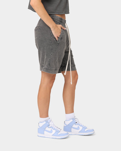 XXIII Santo Paint Splatter Shorts Dark Grey