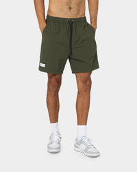 DOPE Miami Nylon Shorts Forest Green