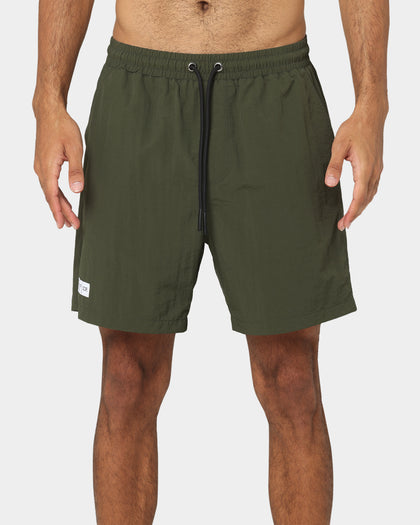 DOPE Miami Nylon Shorts Forest Green