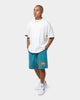 Mitchell & Ness Miami Dolphins Centre Block Shorts Faded Teal