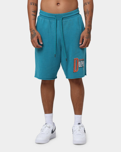 Mitchell & Ness Miami Dolphins Centre Block Shorts Faded Teal
