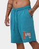 Mitchell & Ness Miami Dolphins Centre Block Shorts Faded Teal