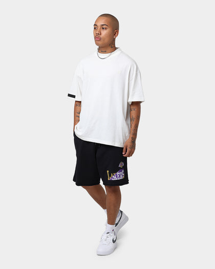 Mitchell & Ness Los Angeles Lakers Split Block Shorts Faded Black