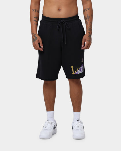 Mitchell & Ness Los Angeles Lakers Split Block Shorts Faded Black