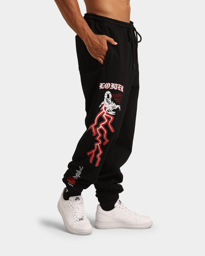 Loiter Hydra Track Pants Black