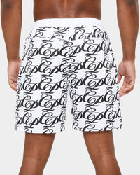 Carre Laluxe Sweat Shorts White/Black