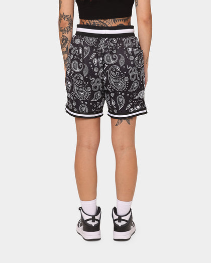 Saint Morta Paisley Olympus Ball Shorts Black/White