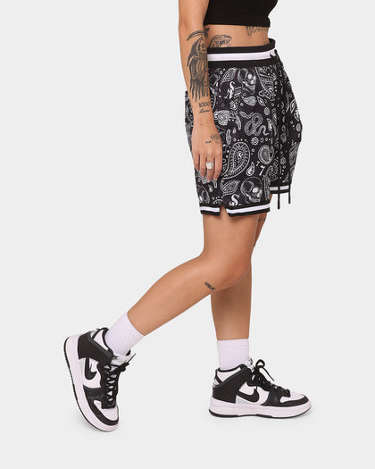 Saint Morta Paisley Olympus Ball Shorts Black/White