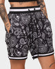 Saint Morta Paisley Olympus Ball Shorts Black/White