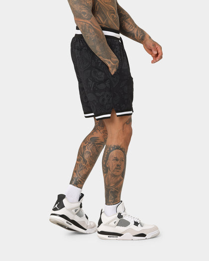 Saint Morta Paisley Olympus Ball Shorts Black/Black