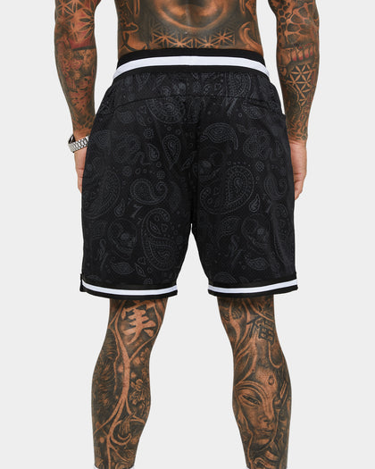 Saint Morta Paisley Olympus Ball Shorts Black/Black
