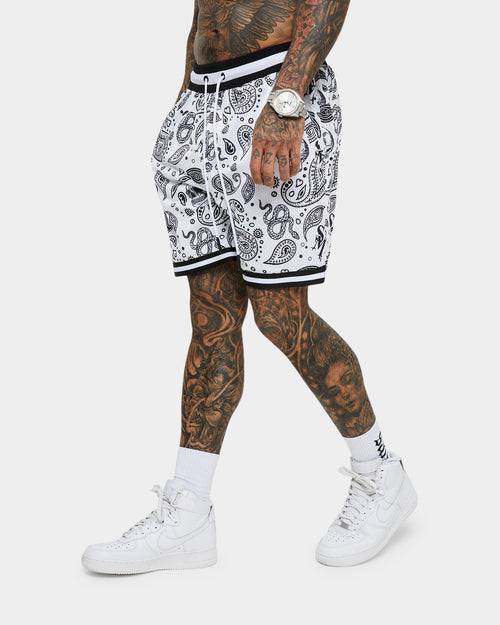 Saint Morta Paisley Olympus Ball Shorts White/Black