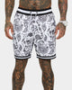 Saint Morta Paisley Olympus Ball Shorts White/Black