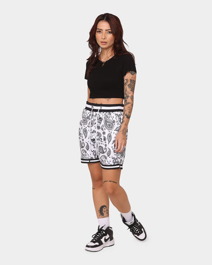 Saint Morta Paisley Olympus Ball Shorts White/Black