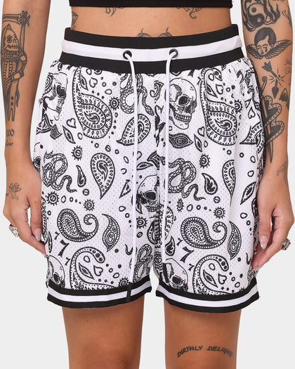 Saint Morta Paisley Olympus Ball Shorts White/Black