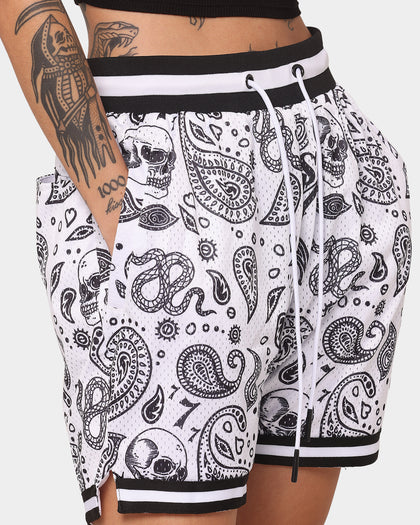 Saint Morta Paisley Olympus Ball Shorts White/Black
