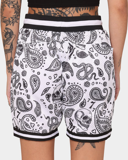 Saint Morta Paisley Olympus Ball Shorts White/Black