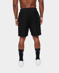Carre Volle Rose Sweat Shorts Washed Black