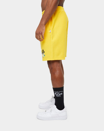 Carre Volle Rose Sweat Shorts Yellow