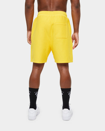 Carre Volle Rose Sweat Shorts Yellow