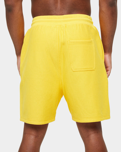 Carre Volle Rose Sweat Shorts Yellow