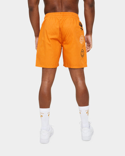 Carre Worldwide Slide Shorts Burnt Orange