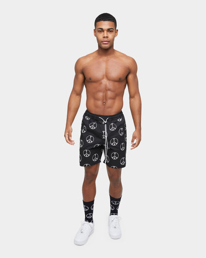 Carre Peace All Over Hardi Shorts Black