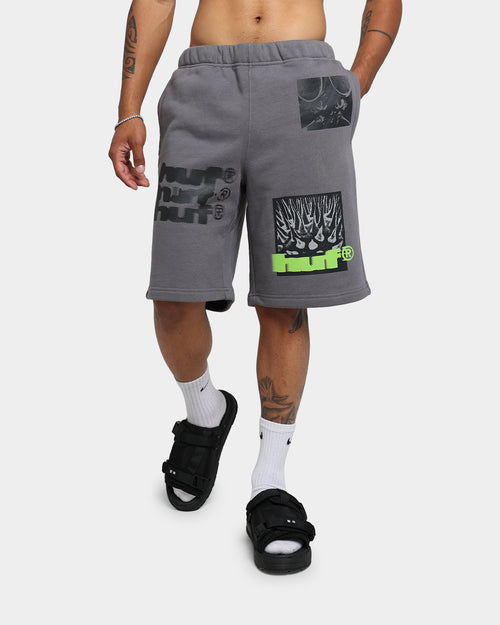 HUF Virus Fleece Shorts Charcoal