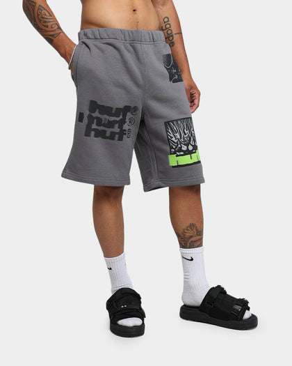 HUF Virus Fleece Shorts Charcoal