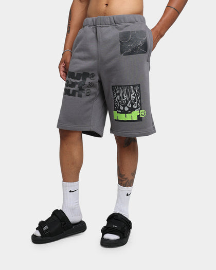 HUF Virus Fleece Shorts Charcoal