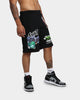 HUF X Marvel Smash Up Fleece Shorts Black