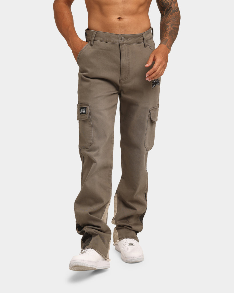 Loiter Tracker Flare Cargo Pants Khaki Camo Culture Kings US