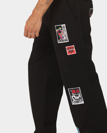 Loiter Patchwork Trousers Black