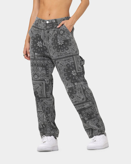 XXIII Keyon Paisley Jeans Black