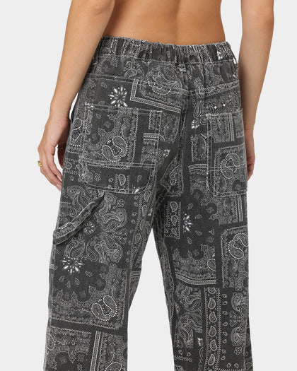 XXIII Keyon Paisley Jeans Black