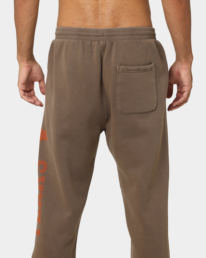 National Collegiate Athletic ASSC Texas Longhorns Vintage Baggy Track Pants Washed Chocolate