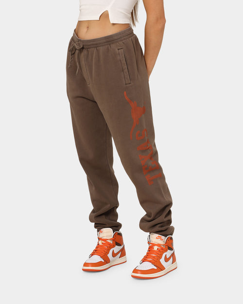 National Collegiate Athletic ASSC Texas Longhorns Vintage Baggy Track Pants Washed Chocolate