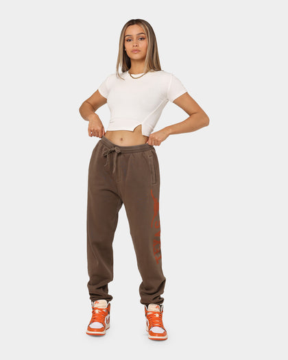 National Collegiate Athletic ASSC Texas Longhorns Vintage Baggy Track Pants Washed Chocolate