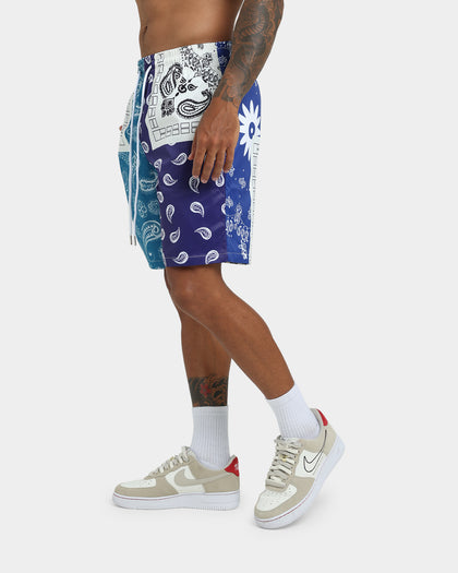 XXIII Cavan Mixed Paisley Shorts Blue