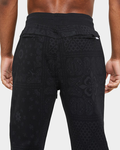 Carre Bandana Ultra Motion Sweat Pants Black