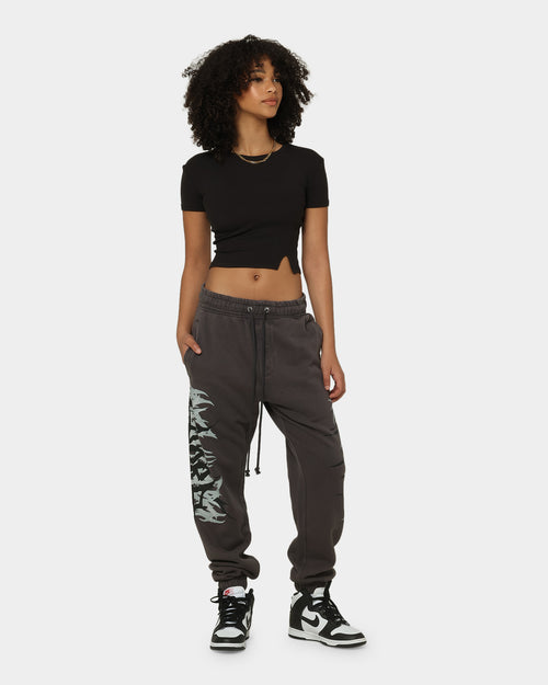 Carre Metalle Distressed Track Pants Washed Grey
