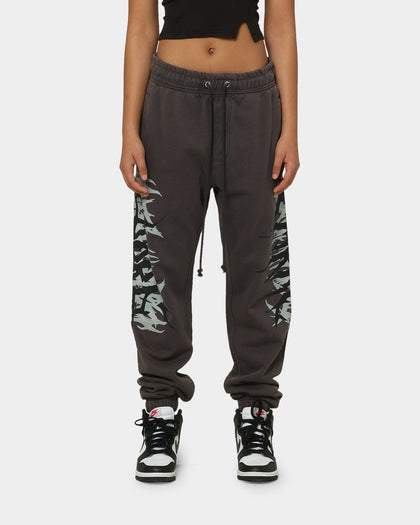 Carre Metalle Distressed Track Pants Washed Grey