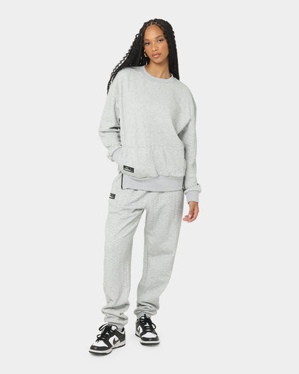 PYRA Women's Quilt Track Pants Grey Marle